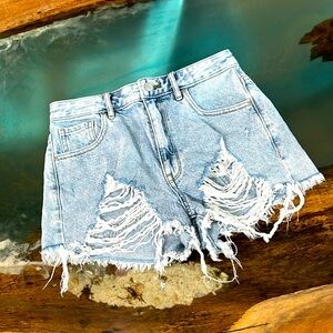 PacSun Brand High Rise Festival Shorts